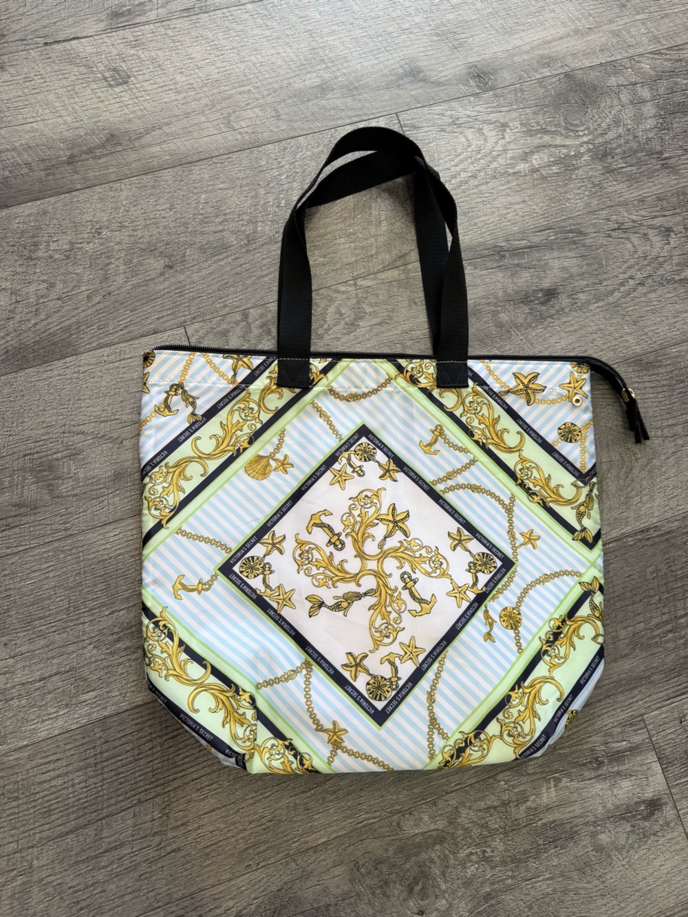 Victoria's Secret Nautical Print Tote cooler bag